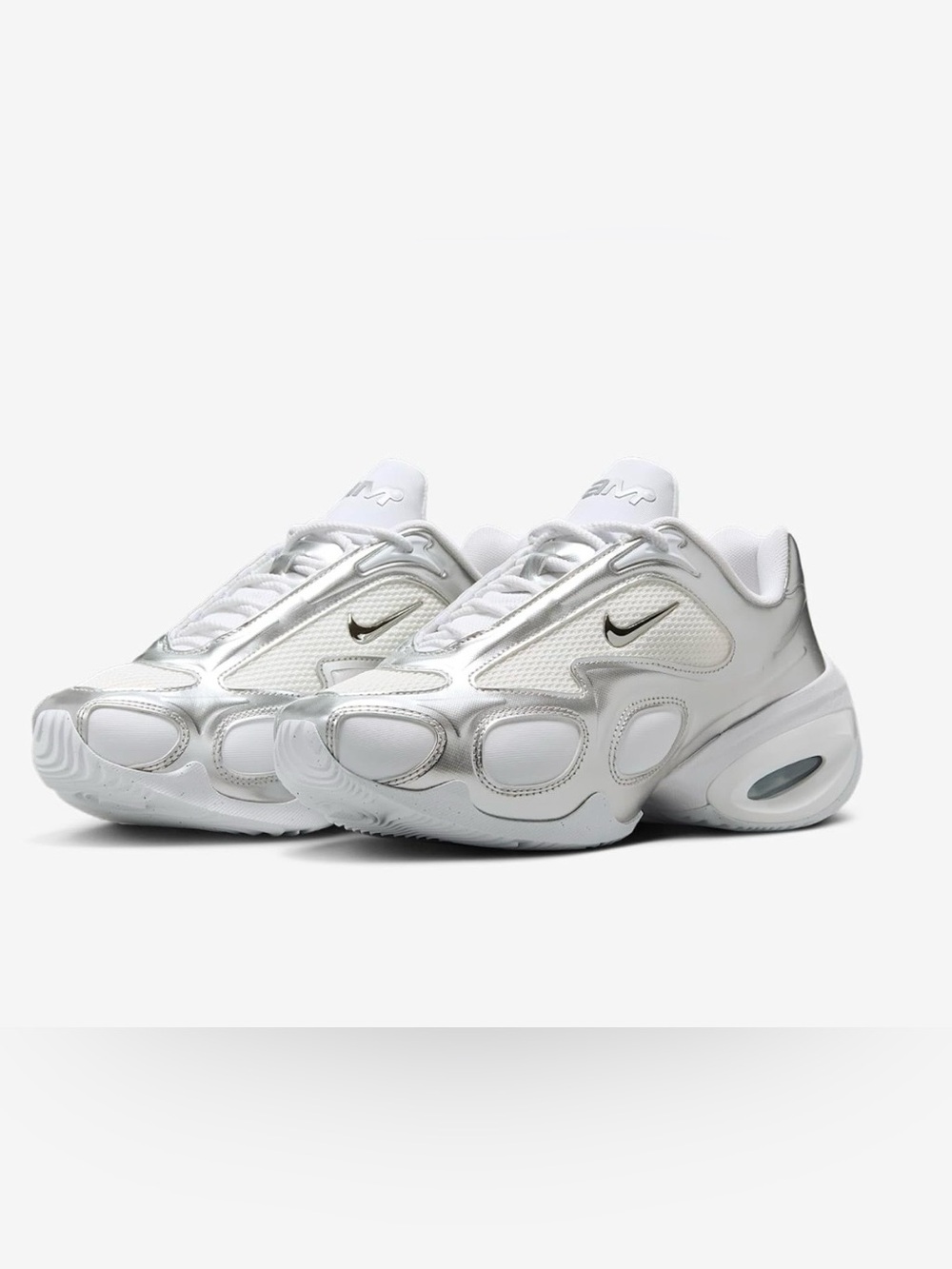 Nike Women's Air Max Muse in White/Metallic Silver/Pure Platinum